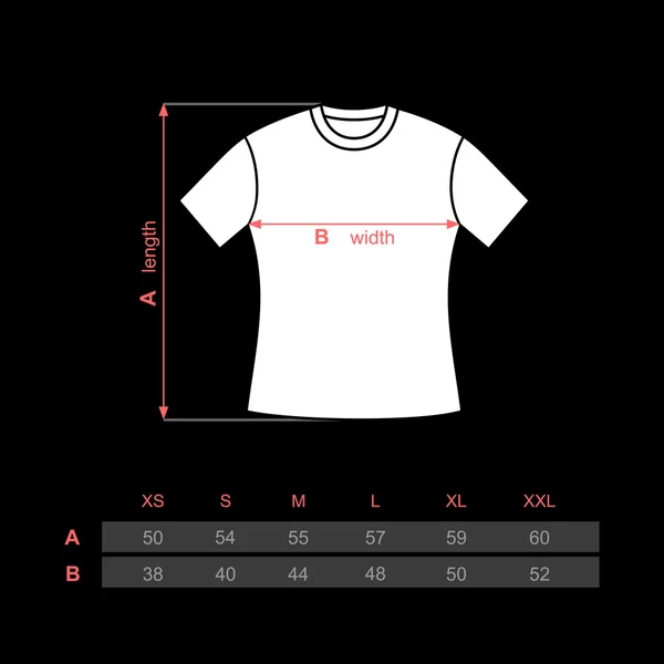 T-shirt kvinna. — Stock vektor