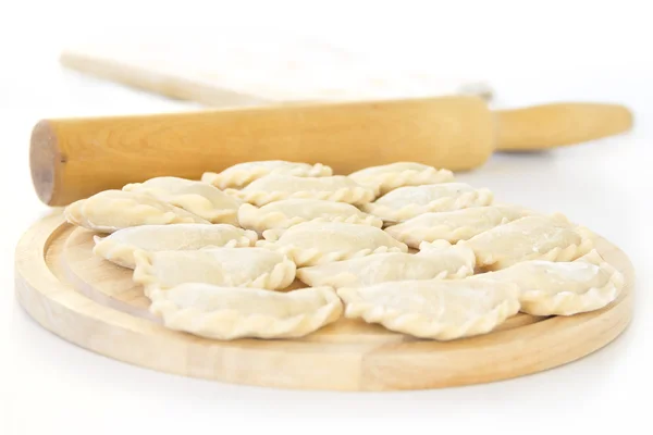 Dumplings manual molding — Stock Photo, Image