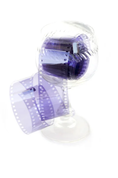 Film in een glas — Stockfoto