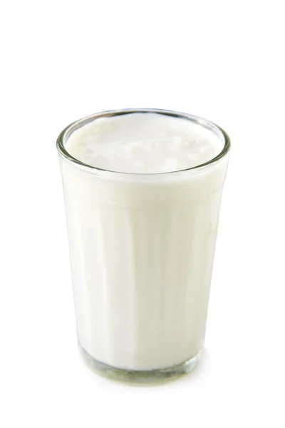 Kopp yoghurt på vit bakgrund — Stockfoto