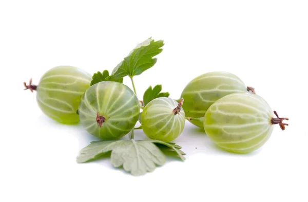 Gooseberries on a white background Royalty Free Stock Images