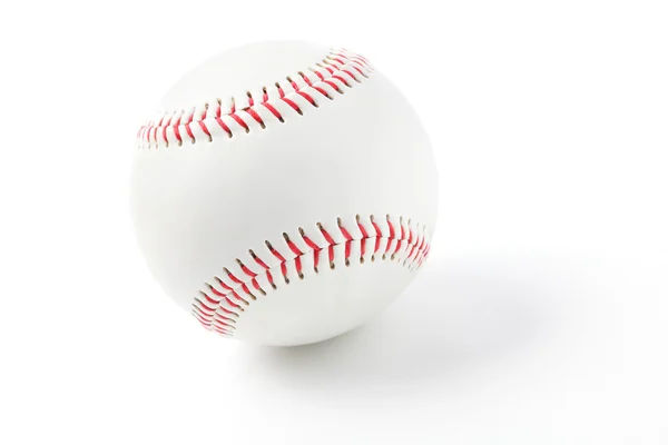 Baseball con cuciture rosse — Foto Stock