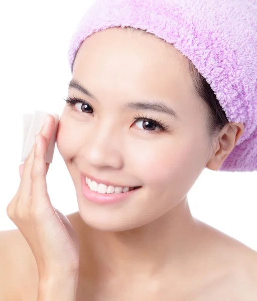 Young Beautiful Girl remove makeup Stock Photo by ©ryanking999 14032507