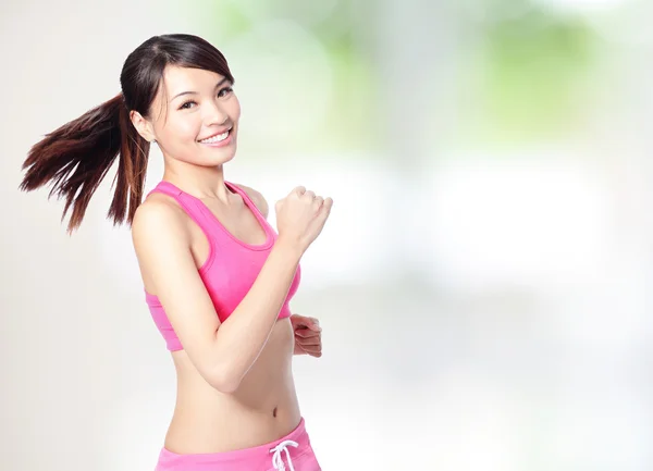 Sport girl running — Stock Photo, Image