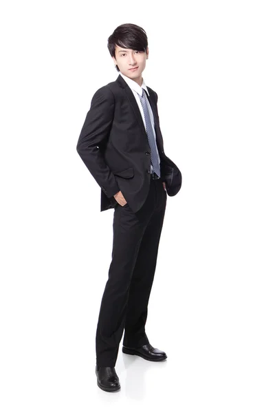 Portrait of a young handsome businessman — Stock Photo, Image