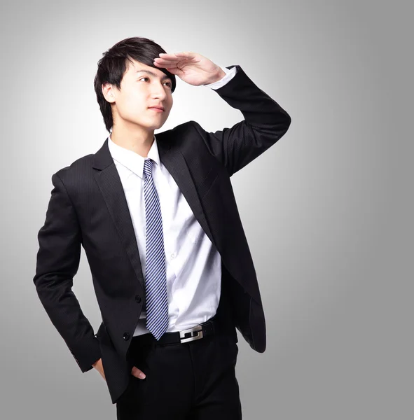 Business man purposefully looking away — Stock Photo, Image