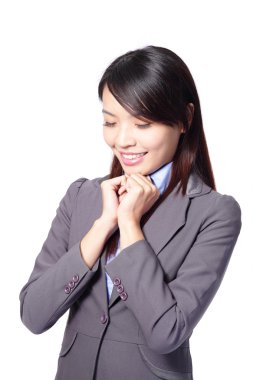 business woman day dreaming clipart