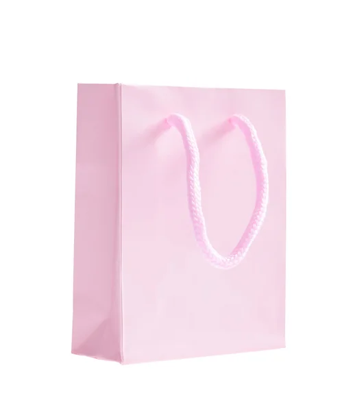 Bolsa de compras rosa — Fotografia de Stock