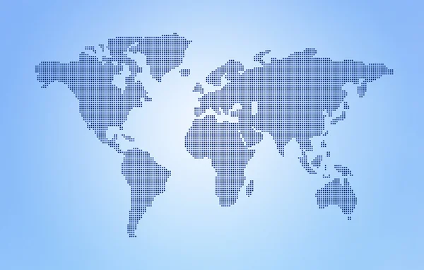 Dot mapa do mundo — Fotografia de Stock
