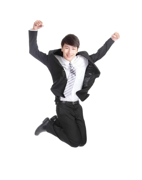 Businessman jump — Stock Photo, Image