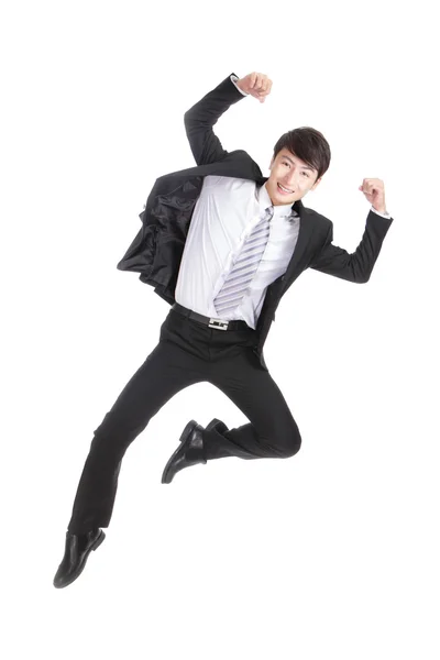 Homem de negócios salto — Fotografia de Stock