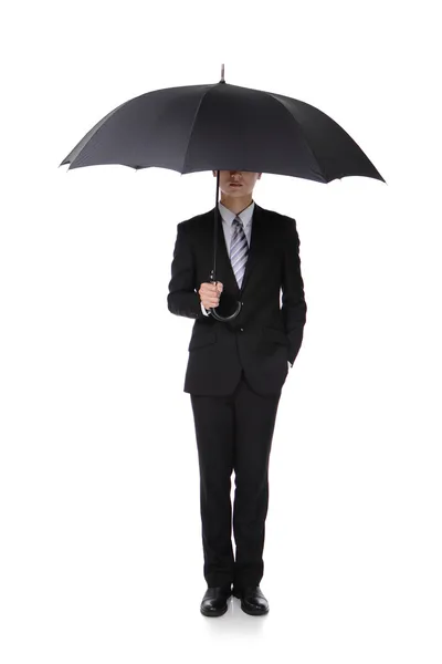 Business Man with an umbrella — Stock Photo, Image