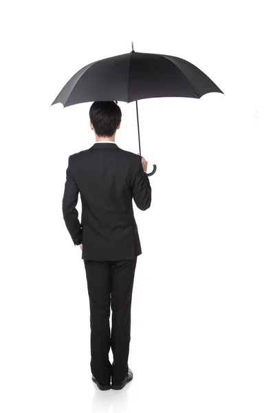 Business Man with an umbrella Stock Picture