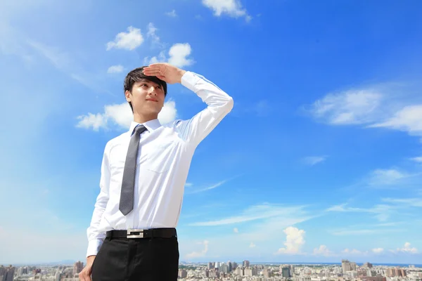 Business man looking away to copy space — Stock Photo, Image