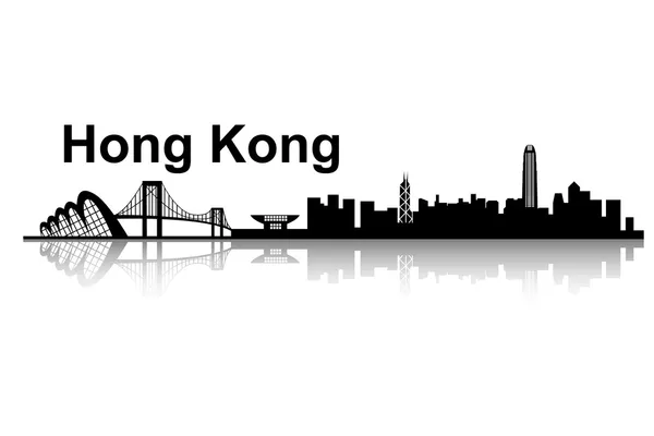 Skyline Hongkong — Stockvector