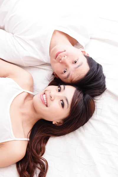 Young lovely couple smile — Stock Photo, Image