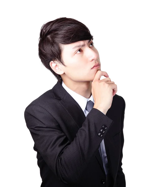 Young business man thinking — Stock Photo, Image