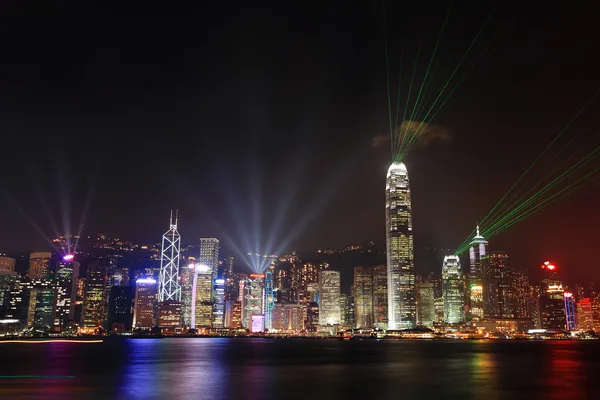 Hong kong nacht uitzicht — Stockfoto