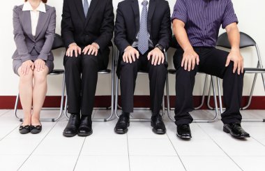 people waiting for job interview clipart