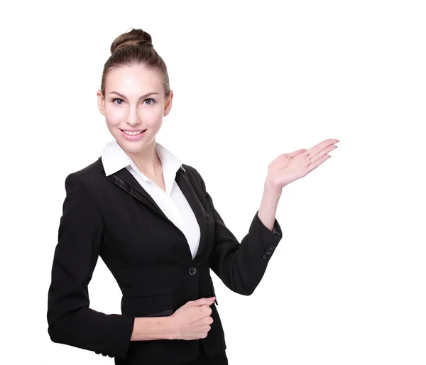 Happy young business woman — Stock Photo, Image