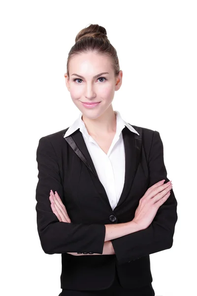 Happy young business woman — Stock Photo, Image