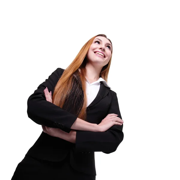 Happy young business woman — Stock Photo, Image