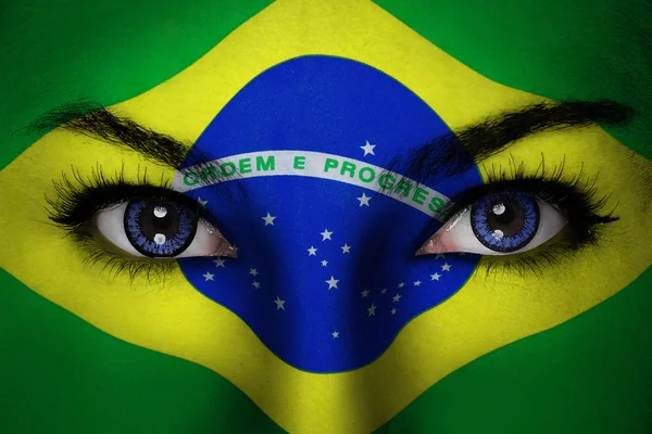 Brazil woman face — Stock Photo, Image