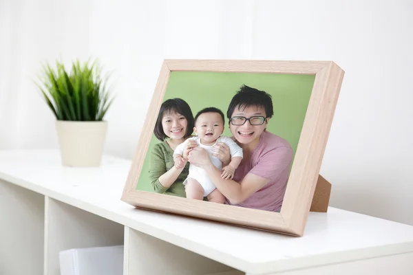 Šťastné rodinné fotografie — Stock fotografie