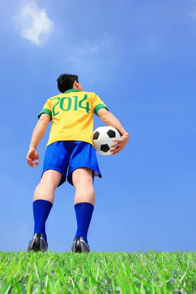 Brazilian football player — Stock Photo, Image