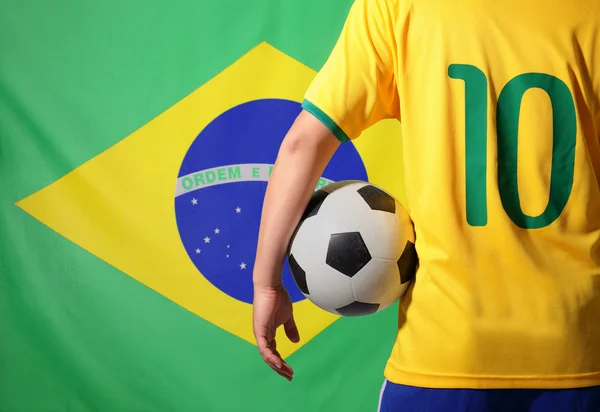 Brasilien und Fußball Stockbild