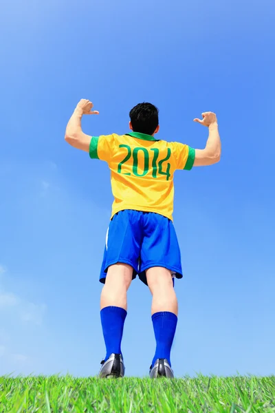 Brazilian football player — Stock Photo, Image