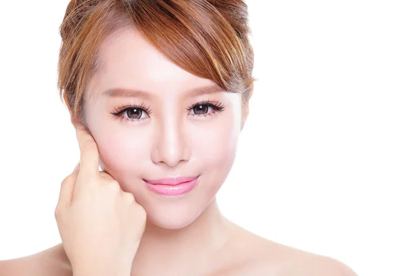 Woman with beauty face and perfect skin — Stock Photo, Image