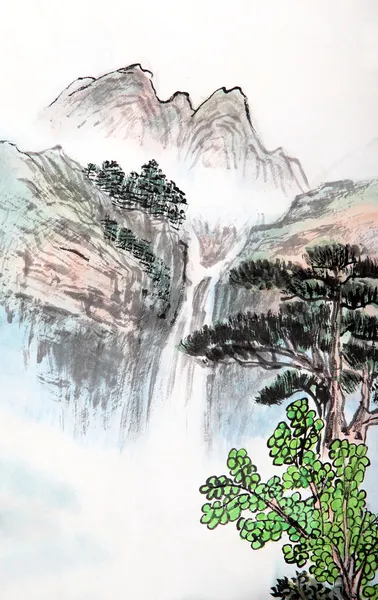 Traditionelle chinesische Malerei — Stockfoto