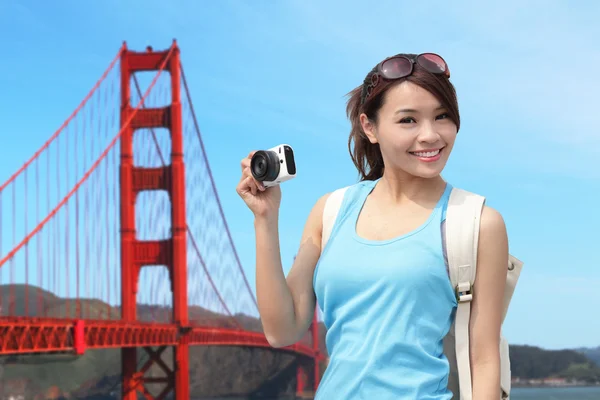 Le donne viaggiano a San Francisco — Foto Stock