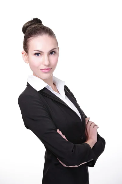 Happy young business woman — Stock Photo, Image