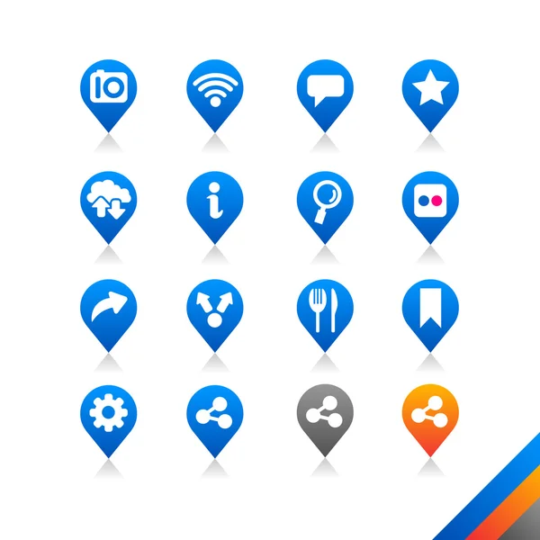 Social Media Icons Vektor — Stockvektor