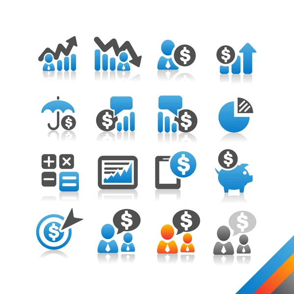 Negocios icono de finanzas vector — Vector de stock