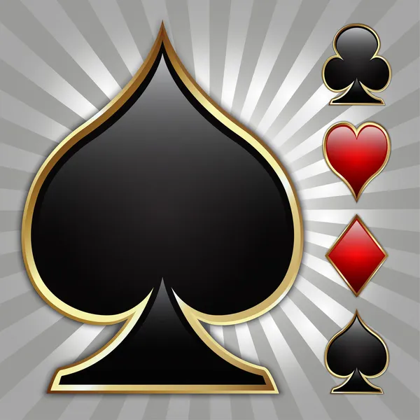 Card suit set Royalty Free Stock Illustrations