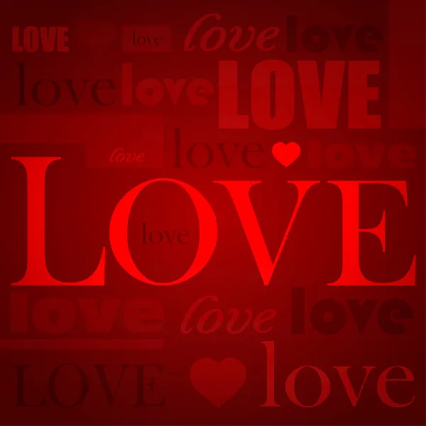 Plaque graphique Love — Image vectorielle