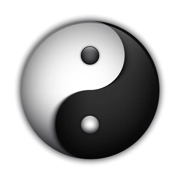 Símbolo Yin y Yang — Archivo Imágenes Vectoriales