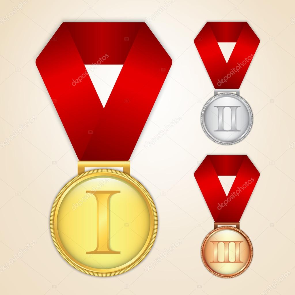 Set of medals