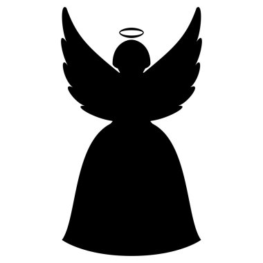 Noel meleği siluet