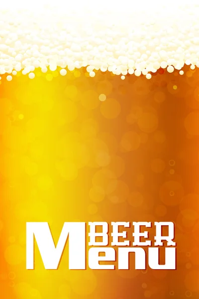 Beer Menu background — Stock Vector