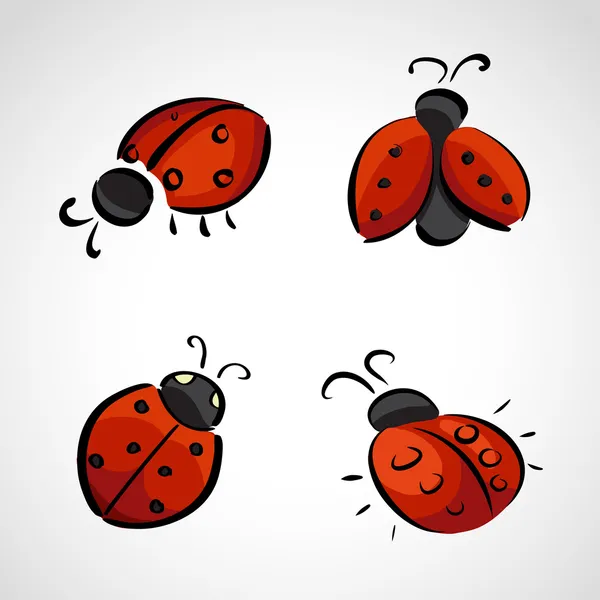Sketch icons - ladybug | Stock vector | Colourbox