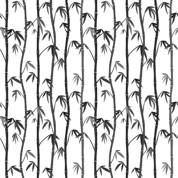 Nahtloser Hintergrund mit Bambusstielen — Stockvektor