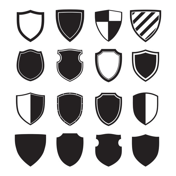 силуэты щитов
