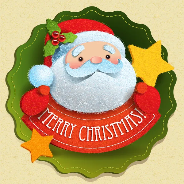Christmas card with Santa Claus — Stock Illustration Christmas card with Santa Claus Stock Vector