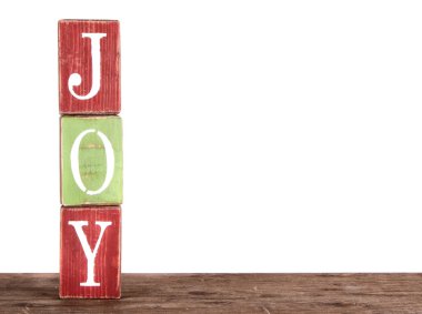 bloklar üzerinde kelime sevincini dile