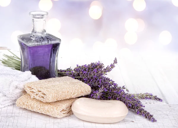 Lavendel spa stilleben — Stockfoto