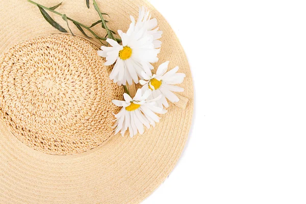 Sombrero de sol sobre fondo blanco —  Fotos de Stock
